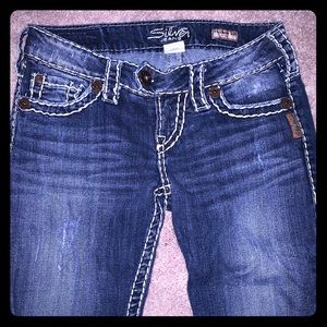 Silver jeans